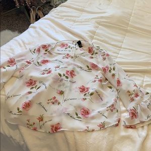 Floral spring blouse